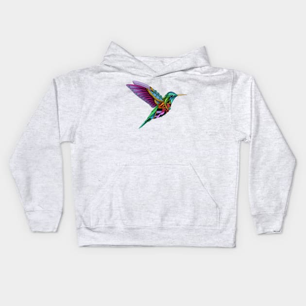 Hummingbird Vol. 2 Kids Hoodie by Psydrian